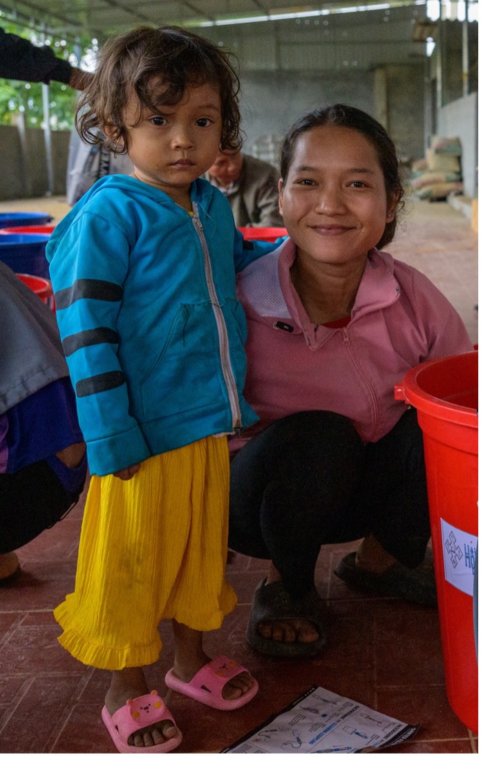 mother with her child.