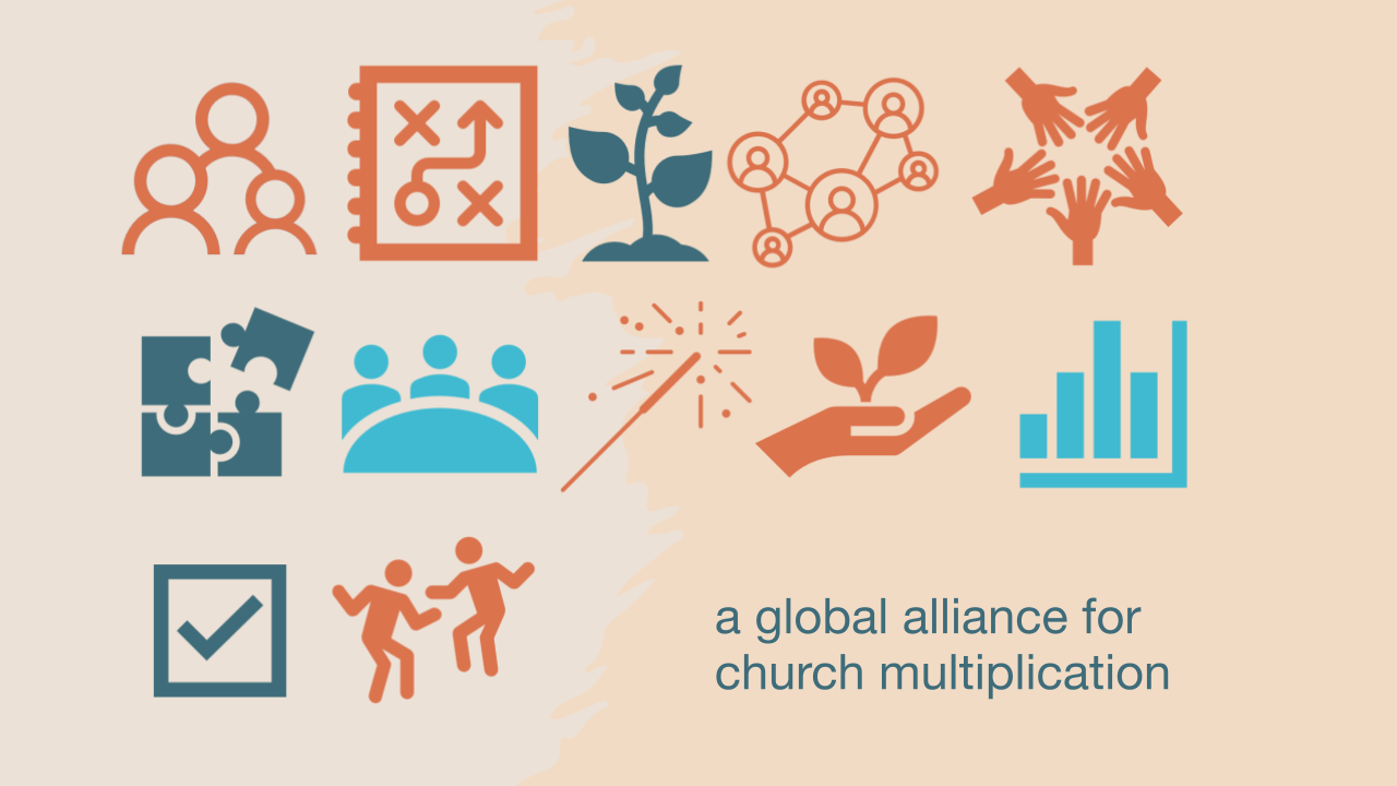 Multiple icons for a global alliance for church multiplication graphic