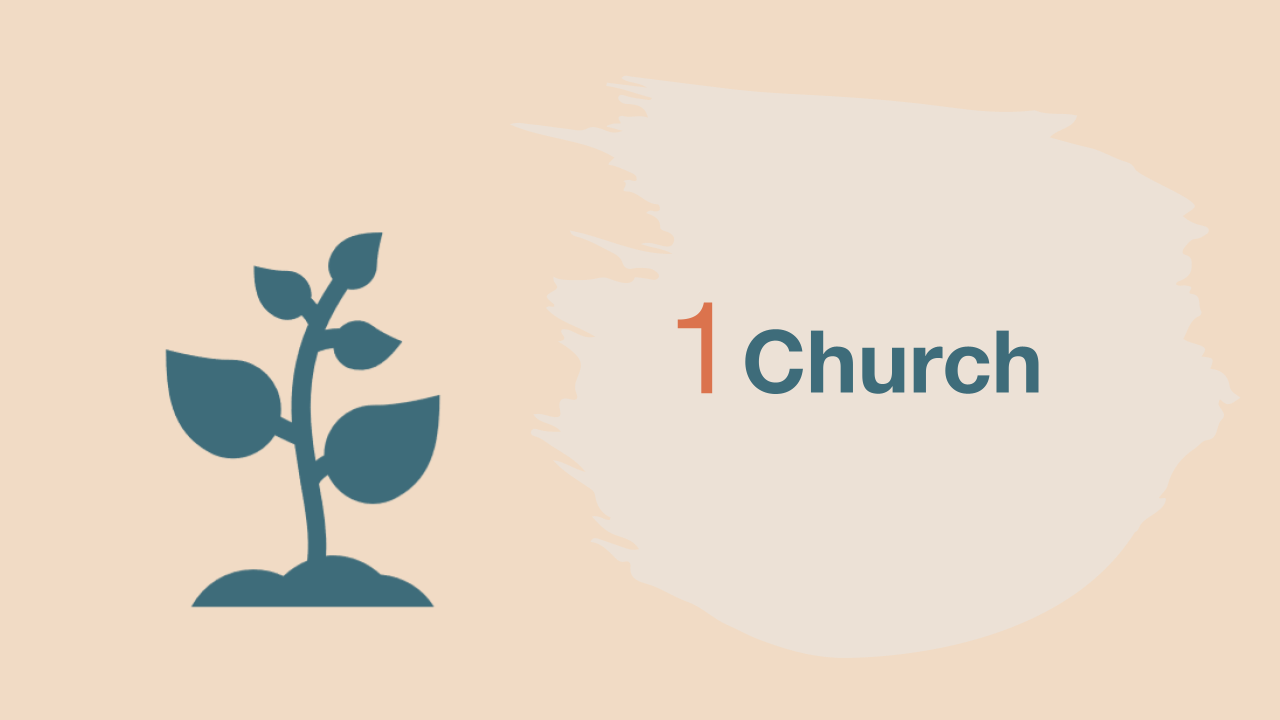 Plant growing icon for church graphic