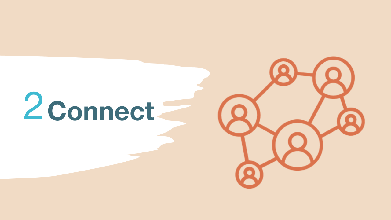 People connected by lines icon for connect graphic