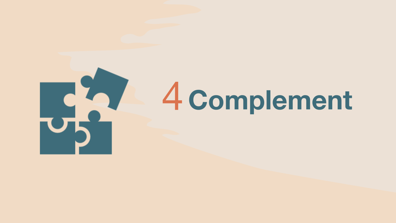 Puzzle pieces icon for complement graphic