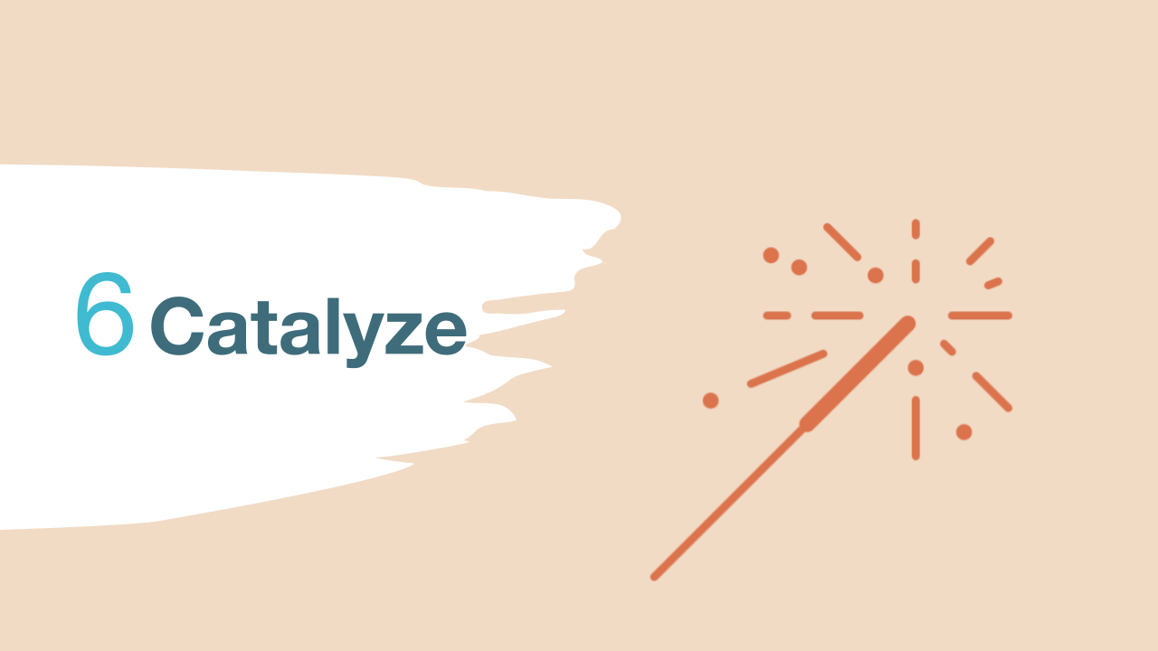 Firework blowing up icon for catalyze graphic